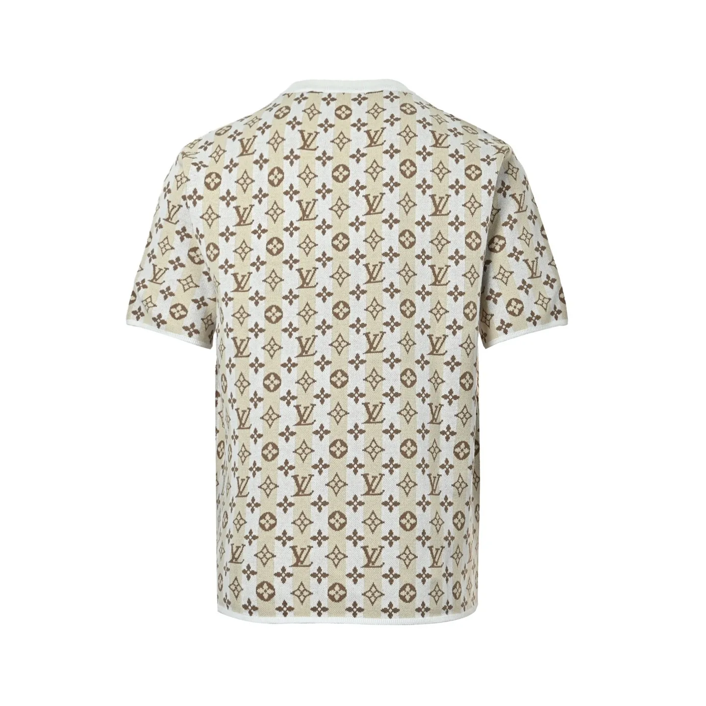Louis Vuitton/Louis Vuitton 26ss allover old flower jacquard knitted short sleeves